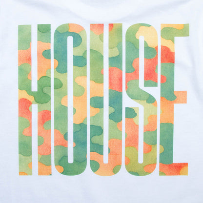 Camo Higher House Front Print - Tshirt - White