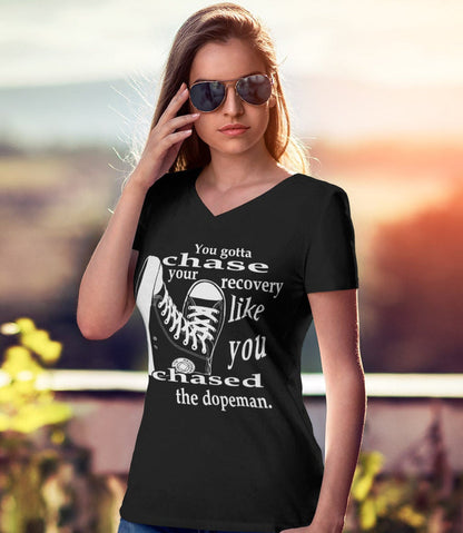 Chase Your Recovery V-neck Tee