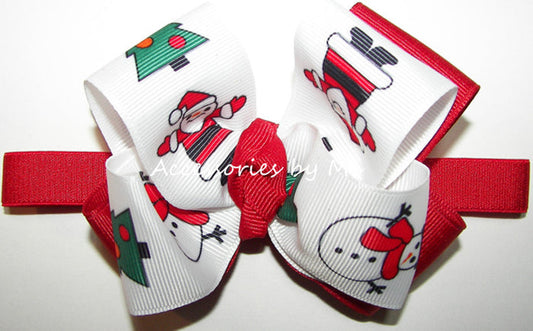 Santa Bow Baby Headband