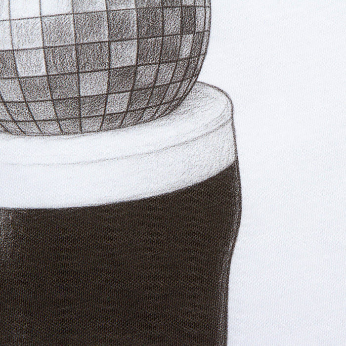 Crest Disco Stout - Tshirt - White
