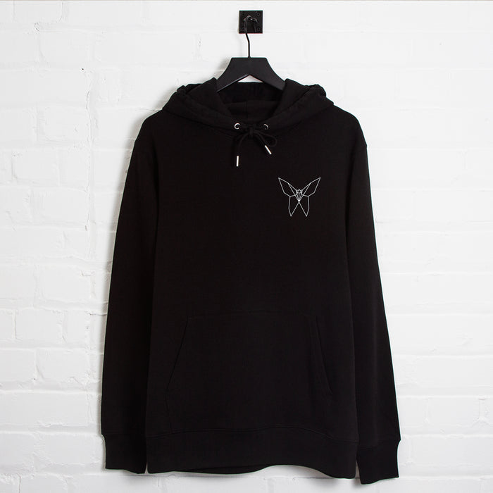 Crest origami Butterfly - Hood - Black