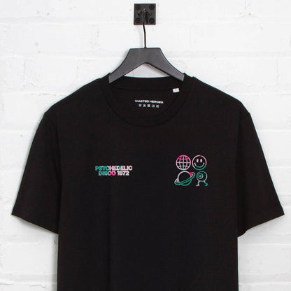 Crest Saturn Elements Psychedelic Disco 1972 - Tshirt - Black