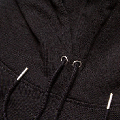 Crest Shroom Doodle - Pullover Hood - Black