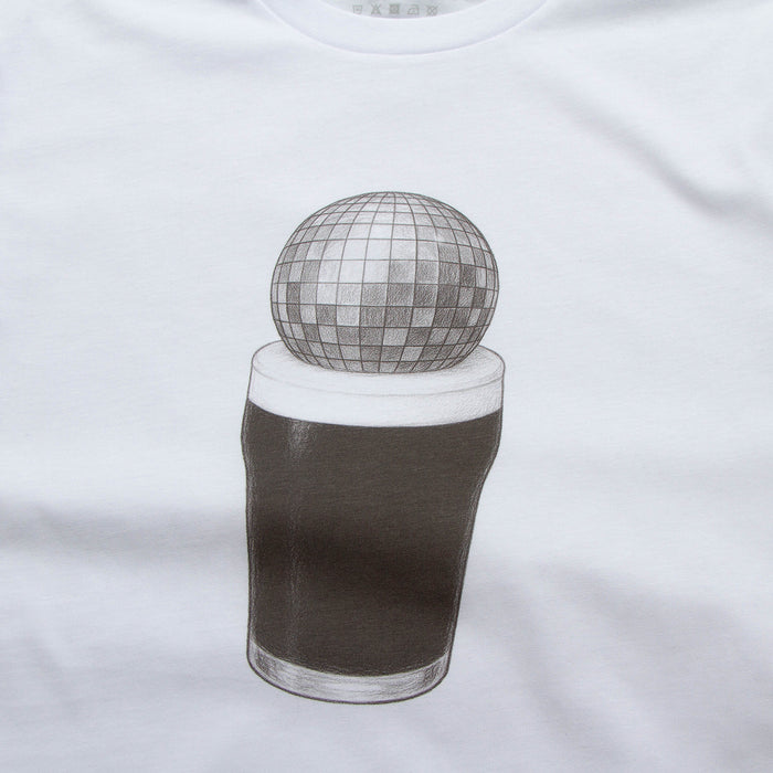 Disco Stout Front - Tshirt - White