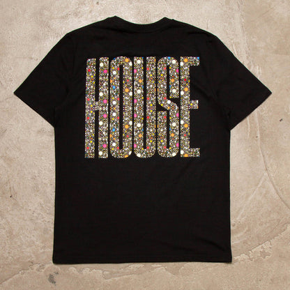 Dots Higher House Back Print - Tshirt - Black