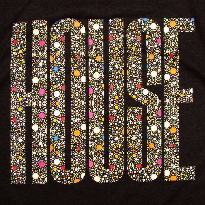 Dots Higher House Back Print - Tshirt - Black
