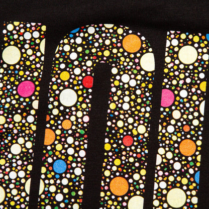 Dots Higher House Front Print - Tshirt - Black