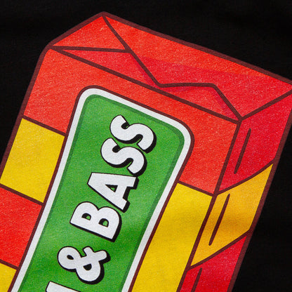 Drumstick & Bass Back Print - Tshirt - Black