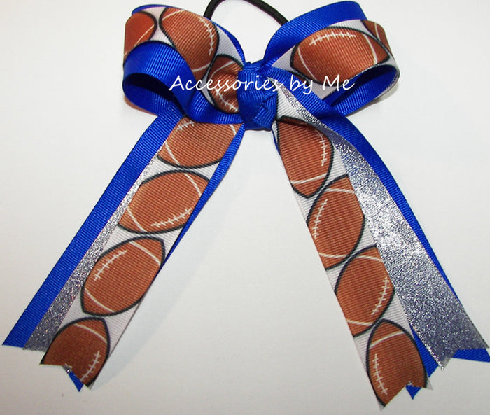Flag Football Team Color Choice Ponytail Bow
