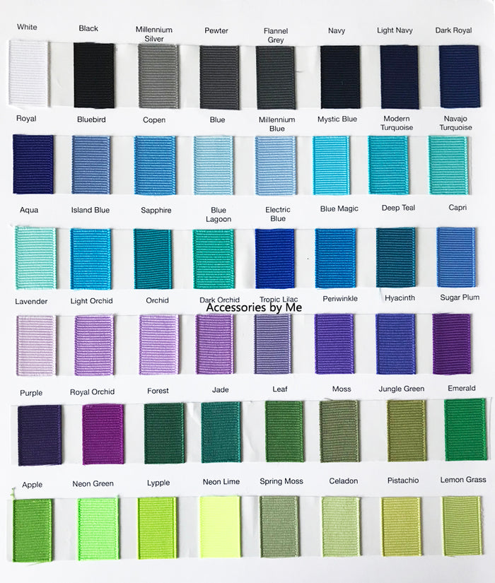 Grosgrain Color Chart