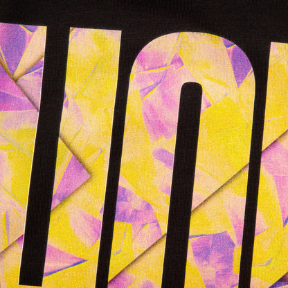 Fold Higher House Front Print - Tshirt - Black