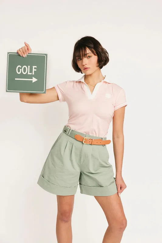 Fore All Club Angie Polo - Pink