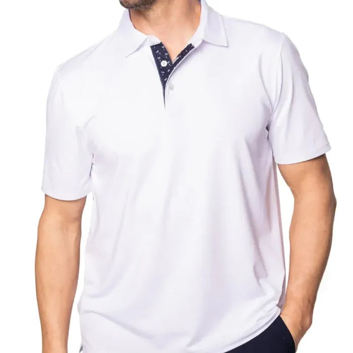 Golftini Men's Sport Polo - White