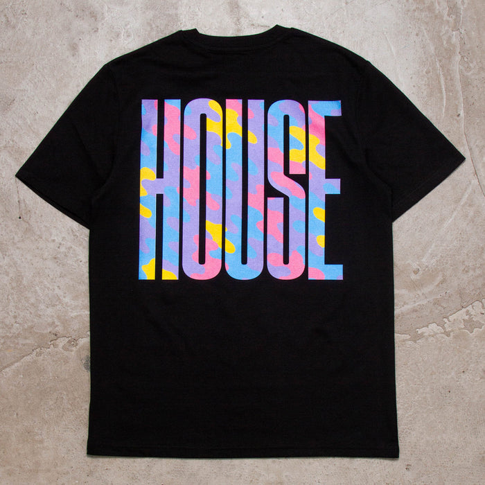 Haze Higher House Back Print - Tshirt - Black
