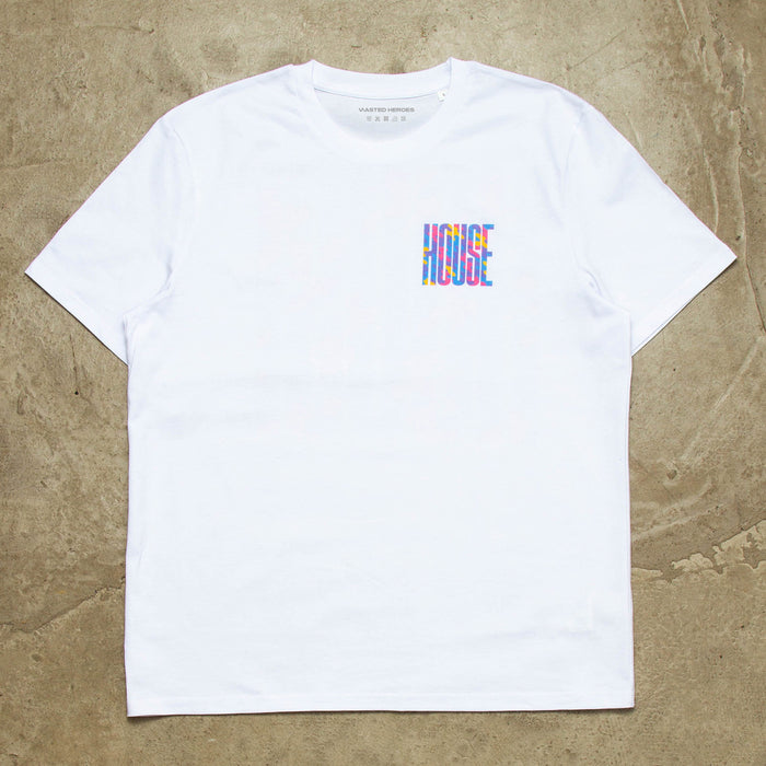 Haze Higher House Back Print - Tshirt - White