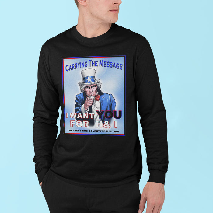 H&I I Want You Long Sleeve dtg Tee