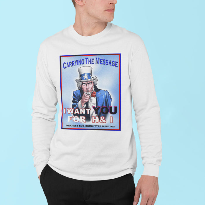 H&I I Want You Long Sleeve dtg Tee