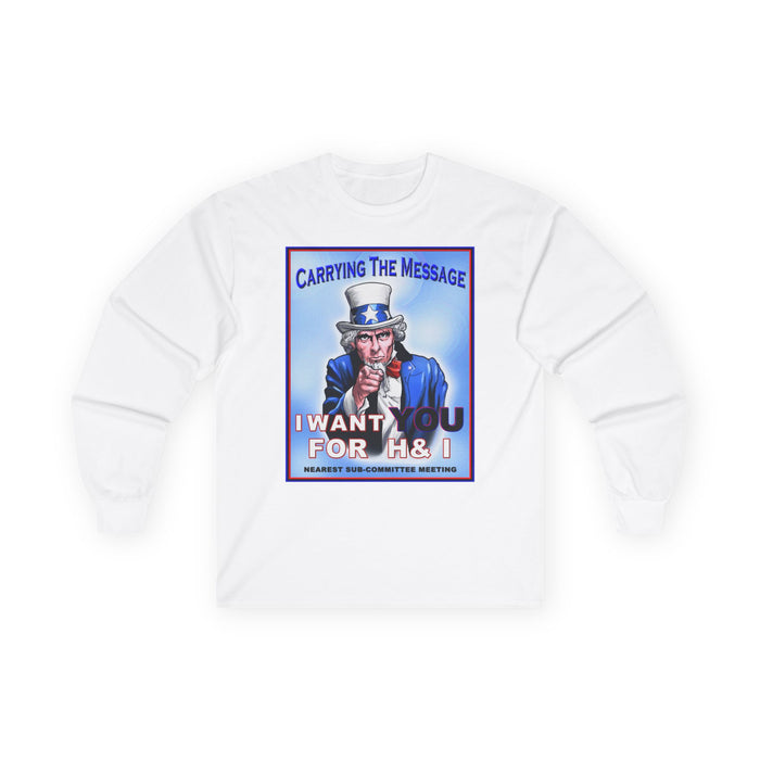 H&I I Want You Long Sleeve dtg Tee