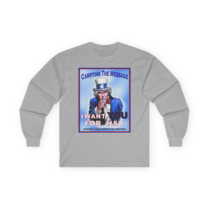 H&I I Want You Long Sleeve dtg Tee