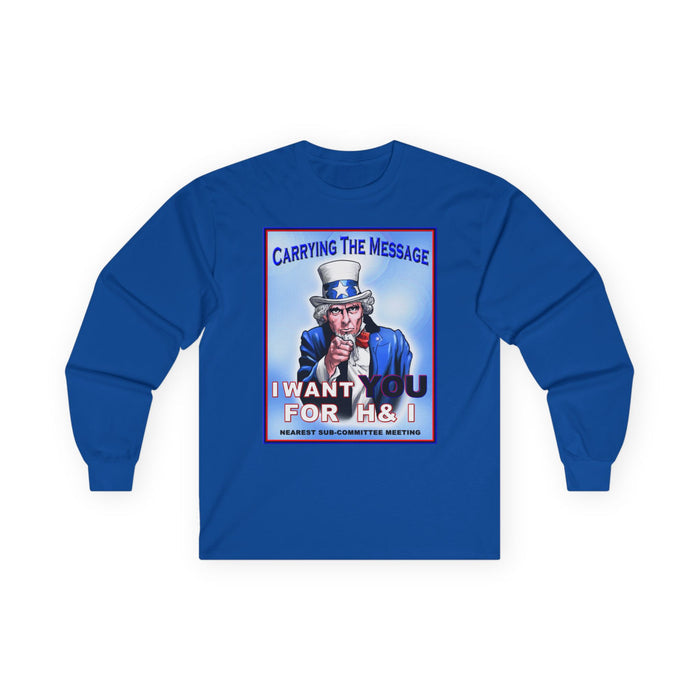 H&I I Want You Long Sleeve dtg Tee