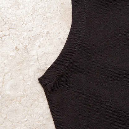 Higher House Front Print - Tank Tshirt - Black