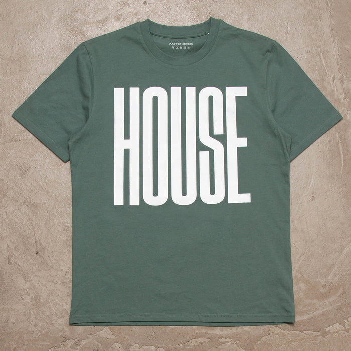 Higher House Front Print - Tshirt - Green