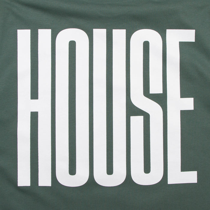 Higher House Front Print - Tshirt - Green