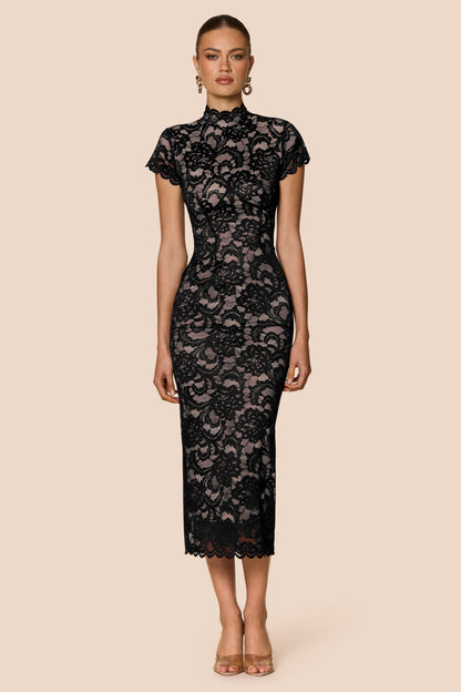 Nookie Alessia Midi Dress - Black