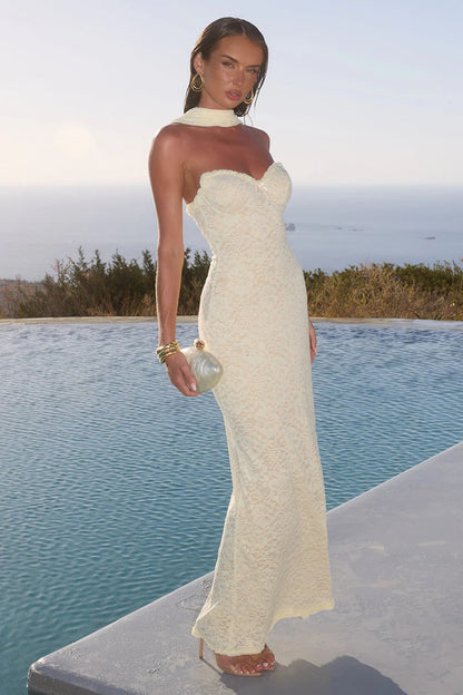 Amana Maxi Dress - Lemon