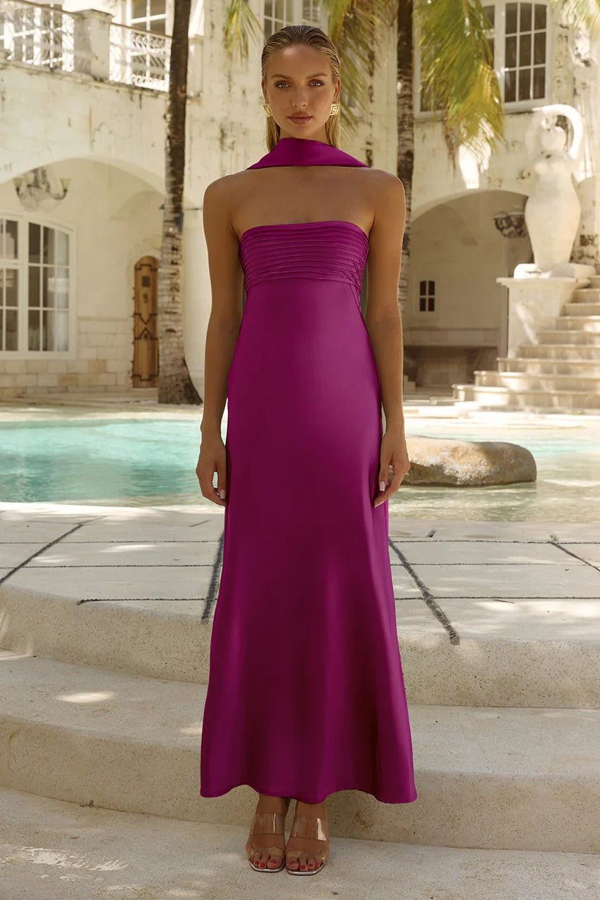 Elsa Maxi Dress - Plum