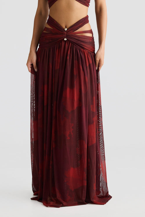 Martina Skirt - Marble Print