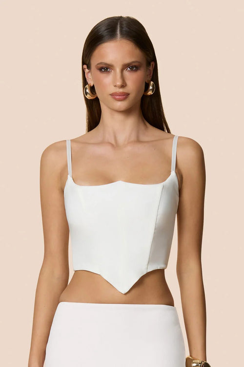 Nookie Aaliyah Crop Top - White