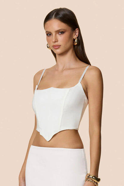 Nookie Aaliyah Crop Top - White
