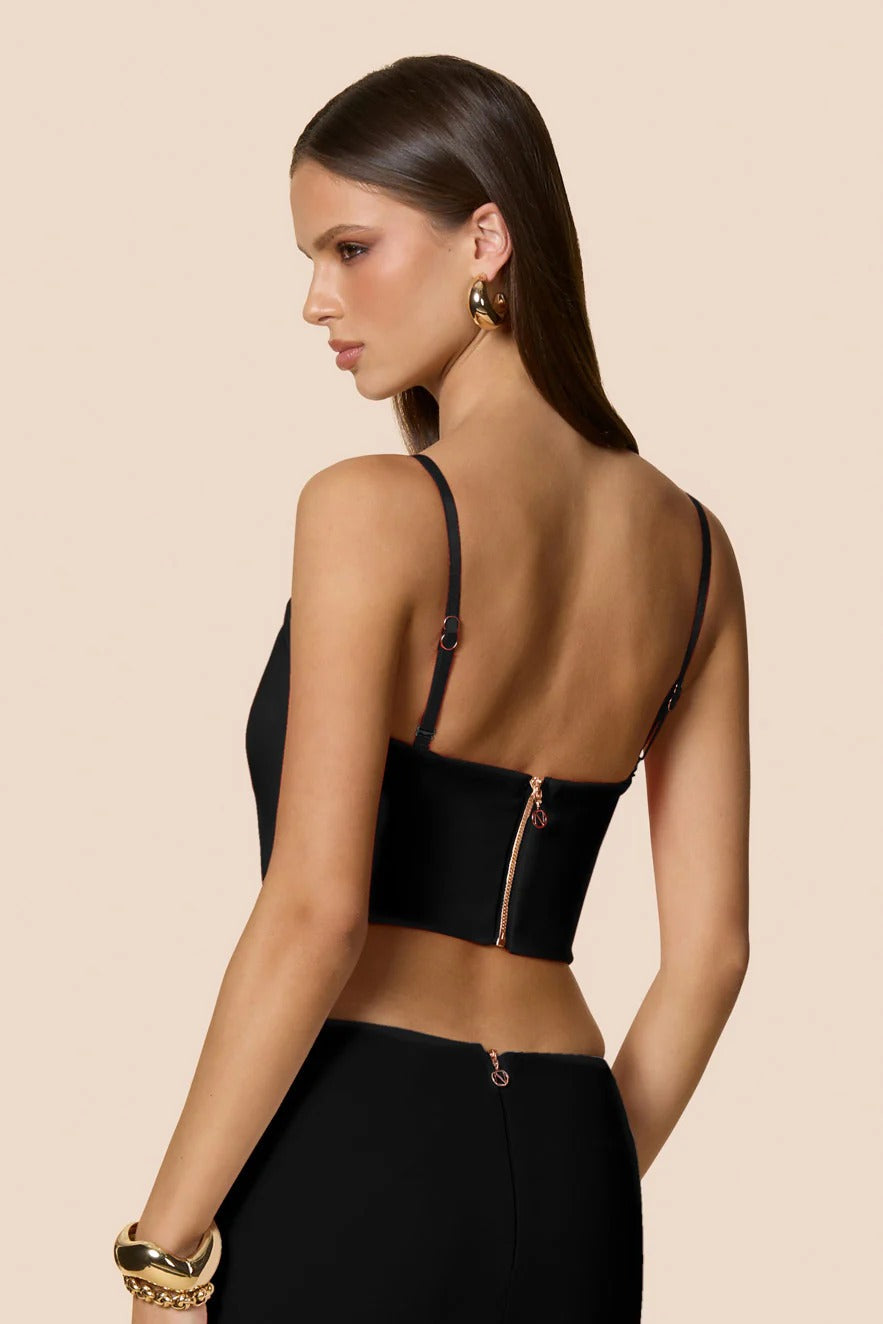 Nookie Aaliyah Crop Top - Black