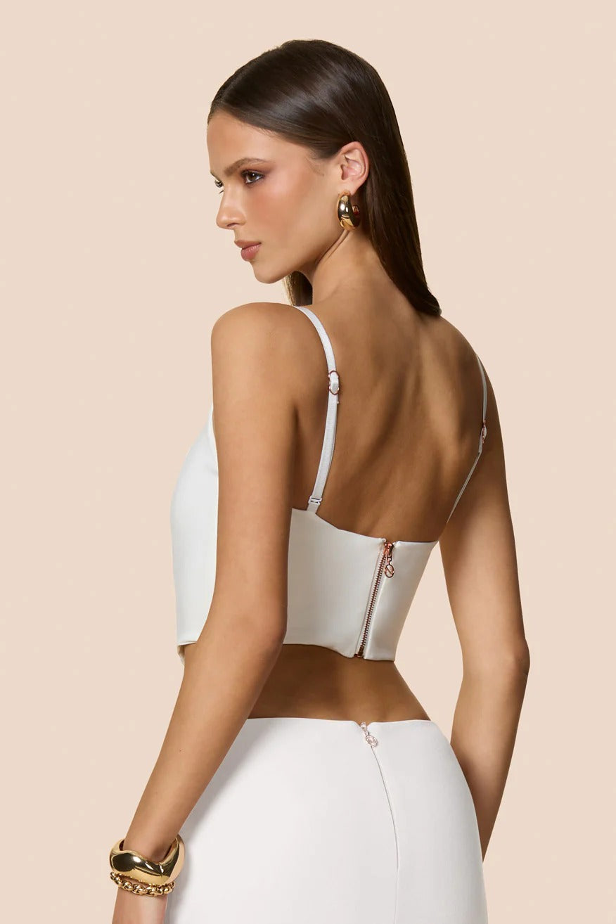 Nookie Aaliyah Crop Top - White