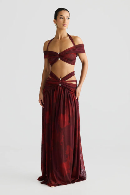 Ella Crop - Marble Print