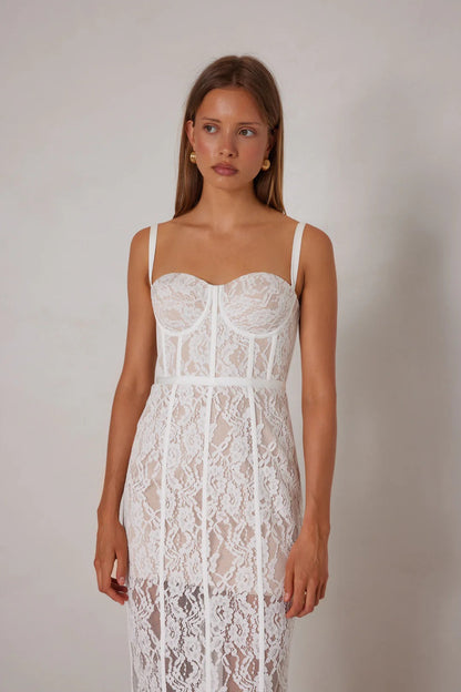 Alessandra Dress - White