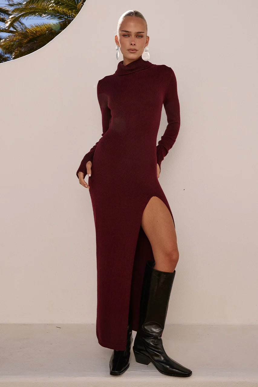 Patricia Maxi Dress - Burnt Red
