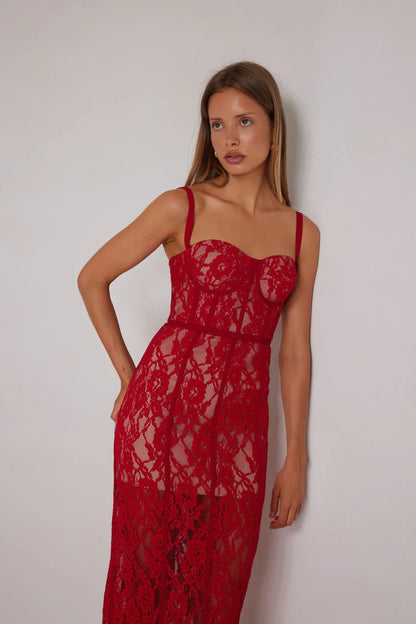 Alessandra Dress - Red