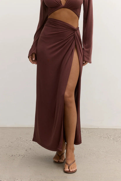 Adriana Skirt - Chocolate