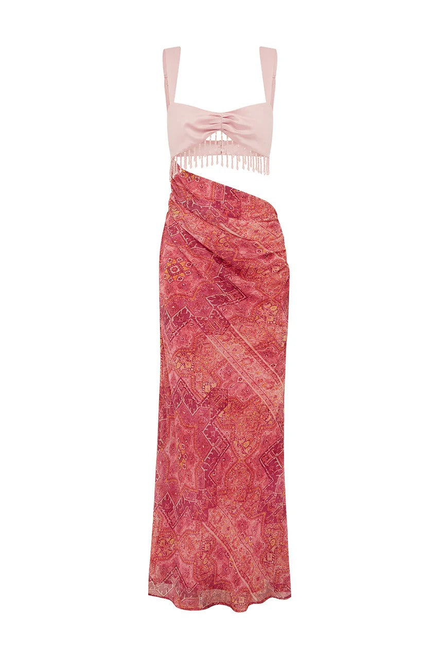 Alzona Maxi Dress - Gaia Pink