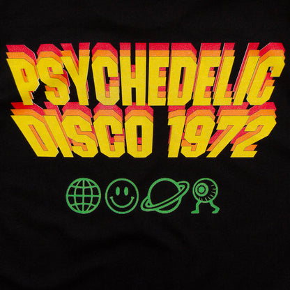 Invader Psychedelic Disco 1972 Back Print - Tshirt - Black
