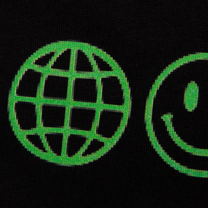 Invader Psychedelic Disco 1972 Front Print - Tshirt - Black