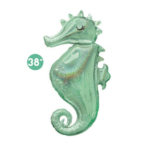 Jumbo Seahorse Foil Balloon 38-inch