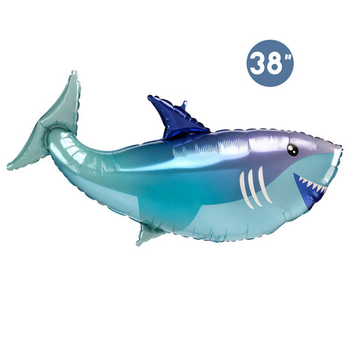 Jumbo Shark Foil Balloon 38-inch