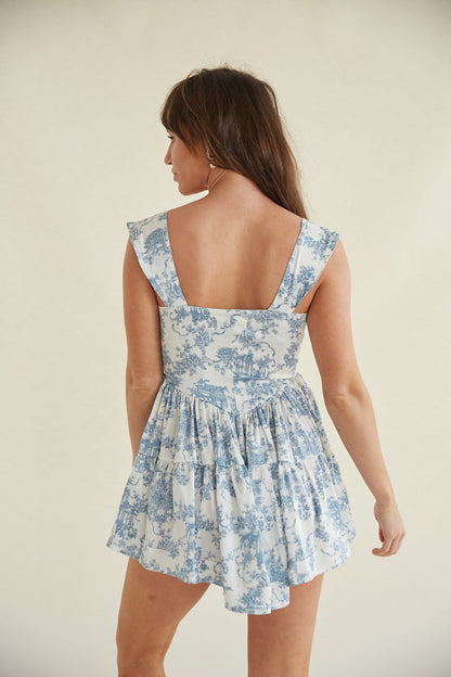 Kaylyn Bustier Button Romper