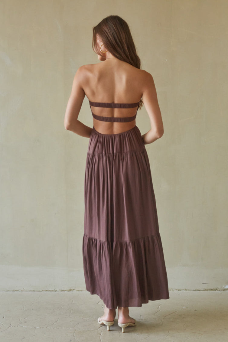 Lilith Twist Front Maxi Dress