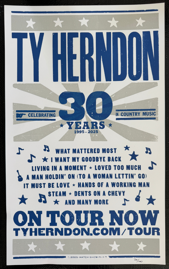 Limited Edition 30th Anniversary Official Hatch Show Print