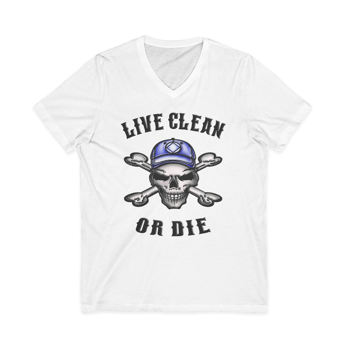 Live Clean Or Die V.2 dtg V-Neck Tee