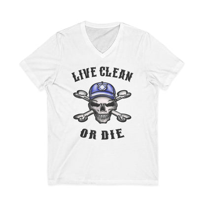 Live Clean Or Die V.2 dtg V-Neck Tee